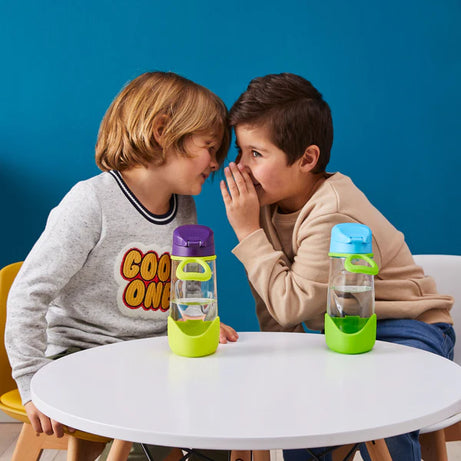 b.box Tritan Sport Spout Drink Bottle 450ml Ocean Breeze Blue Green - MINIMEE KIDS