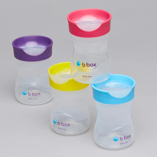 B.BOX easy free flow drinking Training Cup for 12+ Months | Blueberry Blue - 240ml - MINIMEE KIDS