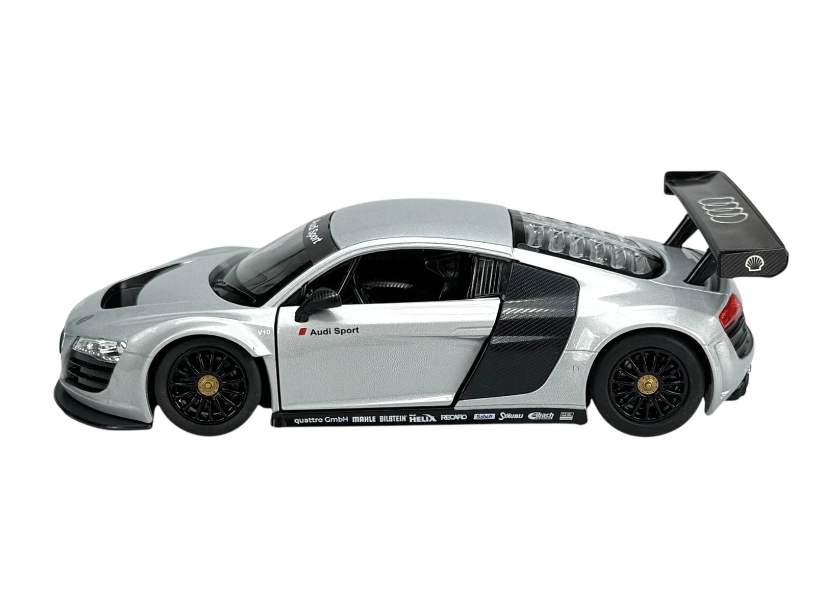 Rastar Audi R8 LMS 1:24 Scale Official Licensed Die Cast Model Car - Professional Racing Sport Car Collectible with Openable Doors, Detailed Interior for Ages 14+ Years - Perfect Gift for Car Enthusiasts and Collectors