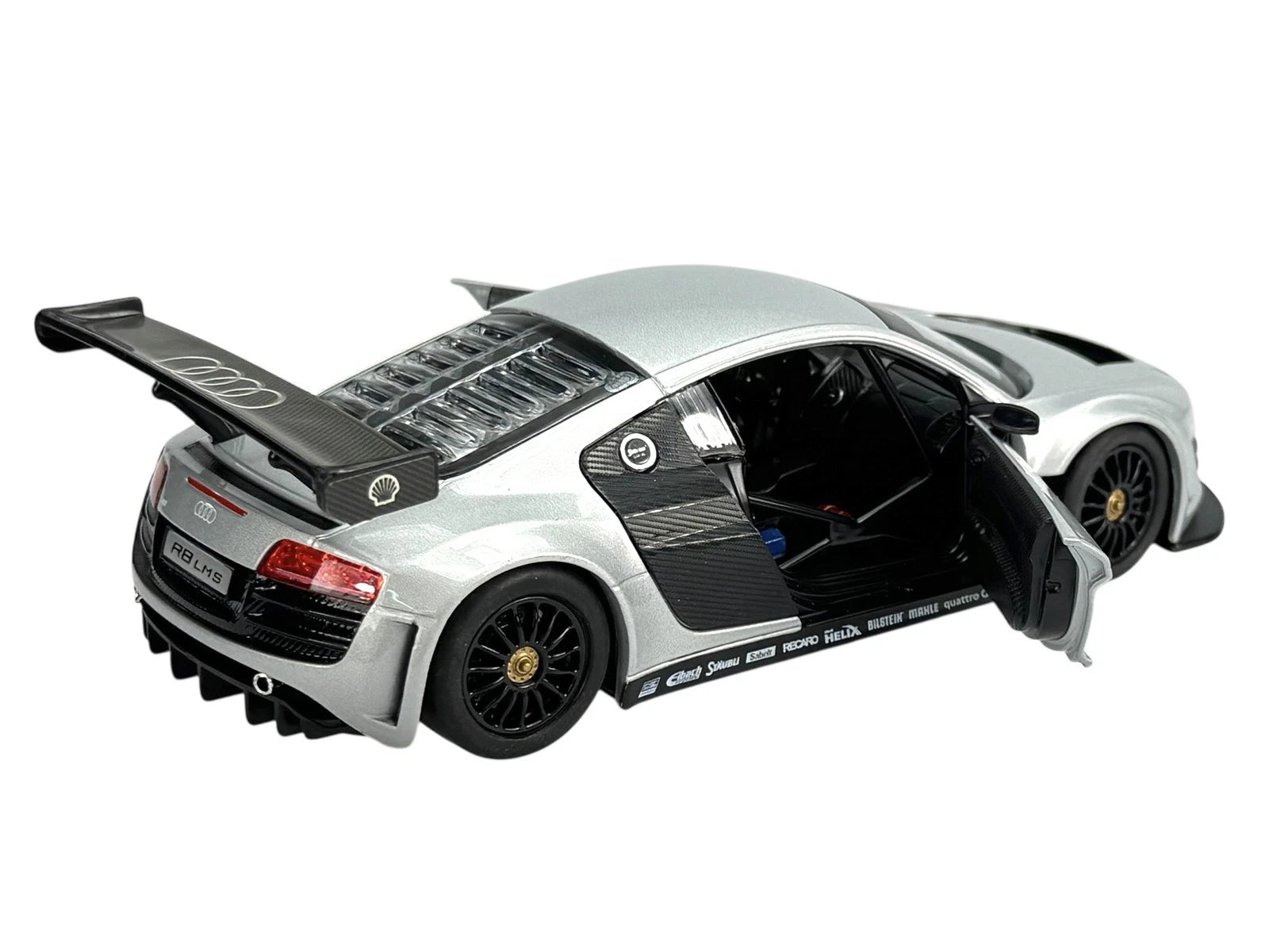 Rastar Audi R8 LMS 1:24 Scale Official Licensed Die Cast Model Car - Professional Racing Sport Car Collectible with Openable Doors, Detailed Interior for Ages 14+ Years - Perfect Gift for Car Enthusiasts and Collectors