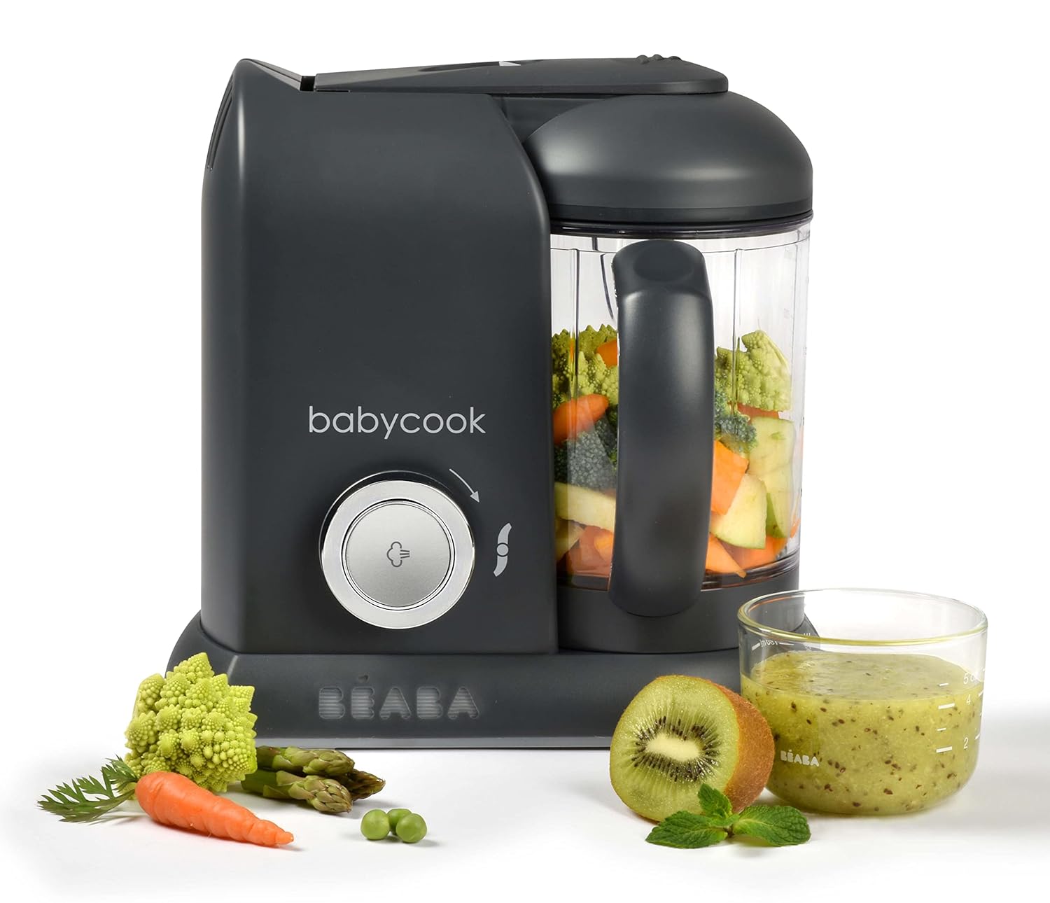 Beaba Babycook Solo 4-in-1 Baby Food Processor and Maker | Steam, Blend, Reheat & Defrost | Perfect for 4+ Months | BPA-Free and Easy to Use