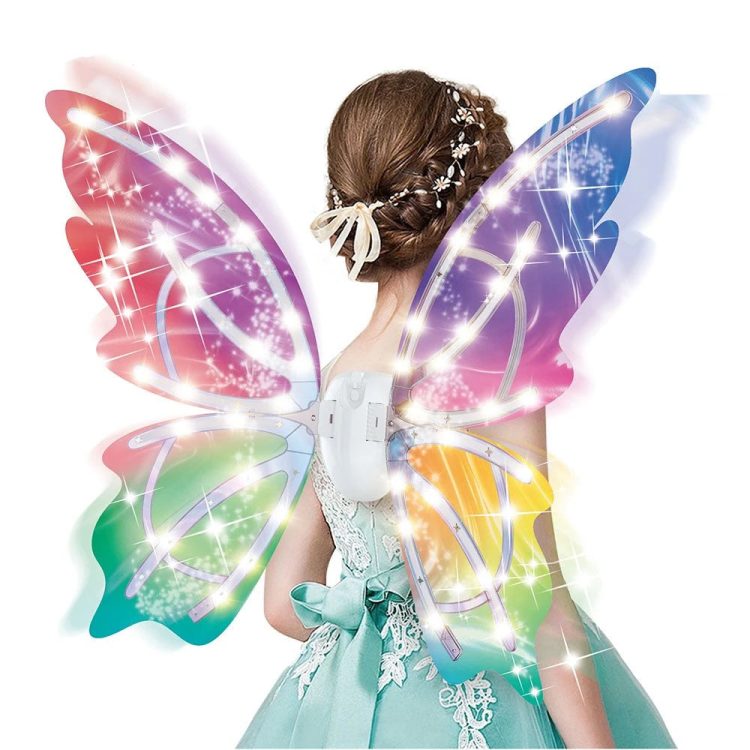 Dream Light Wings | Flap Wings with Music & Light | Enchanting Butterfly Wings with Music and Lights for Magical Playtime - MINIMEE KIDS