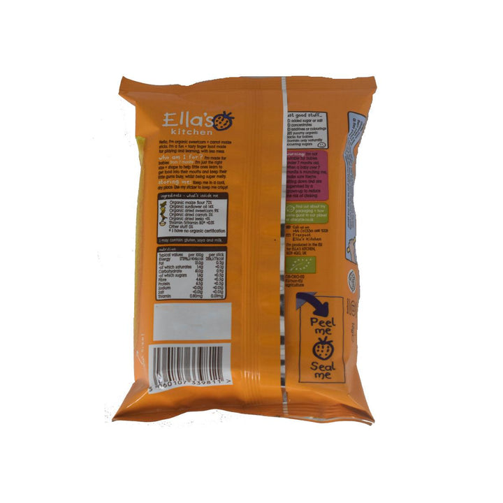 Ella's Kitchen Sweet Corn + Carrot Melty Sticks From 7+ Months - 16g