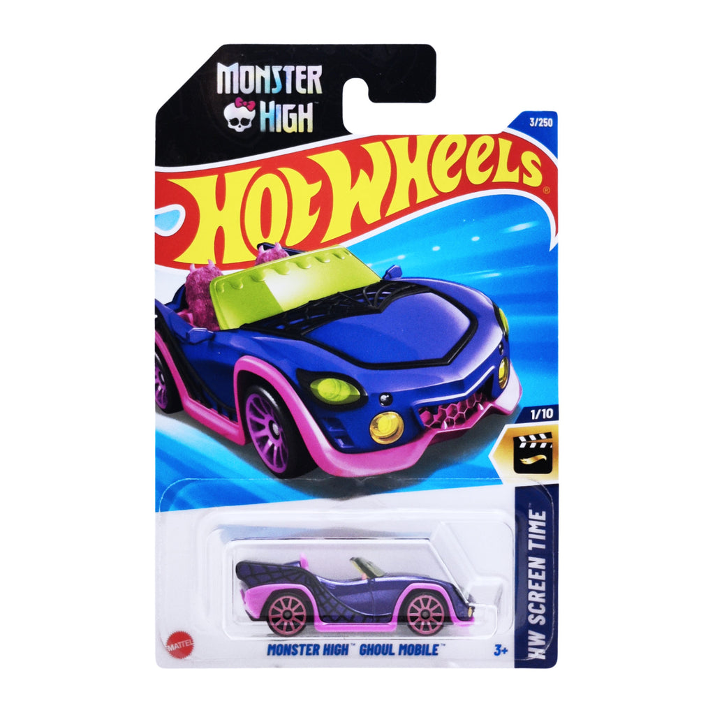 Hot Wheels Monster High Ghoul Mobile | Official HW Screen Time Series 1/10 | Collectible Die-Cast Car | MiniMee Kids India