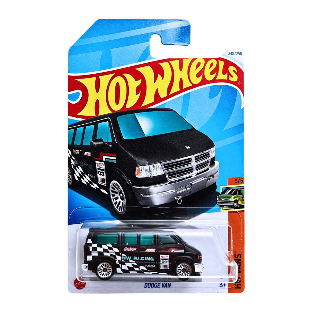 Hot Wheels Dodge Van (HW Vans 5/5) - The Classic American Van with a Racing Twist