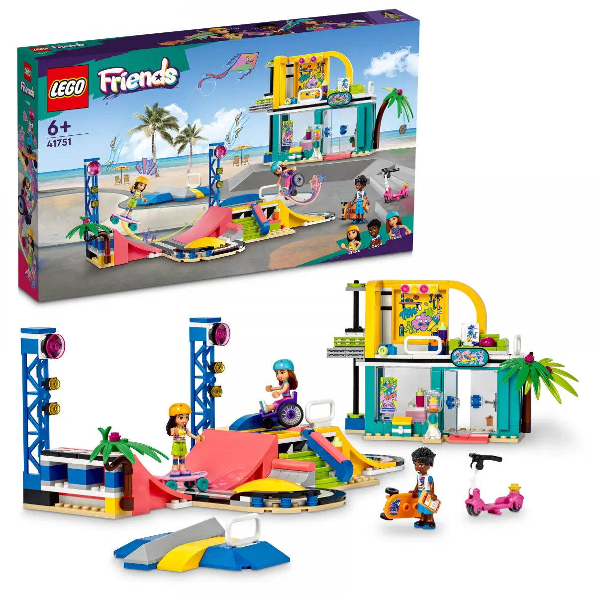 LEGO Friends 41751 Skate Park 431 Pieces Building Set Toy for Ages 6+ Years