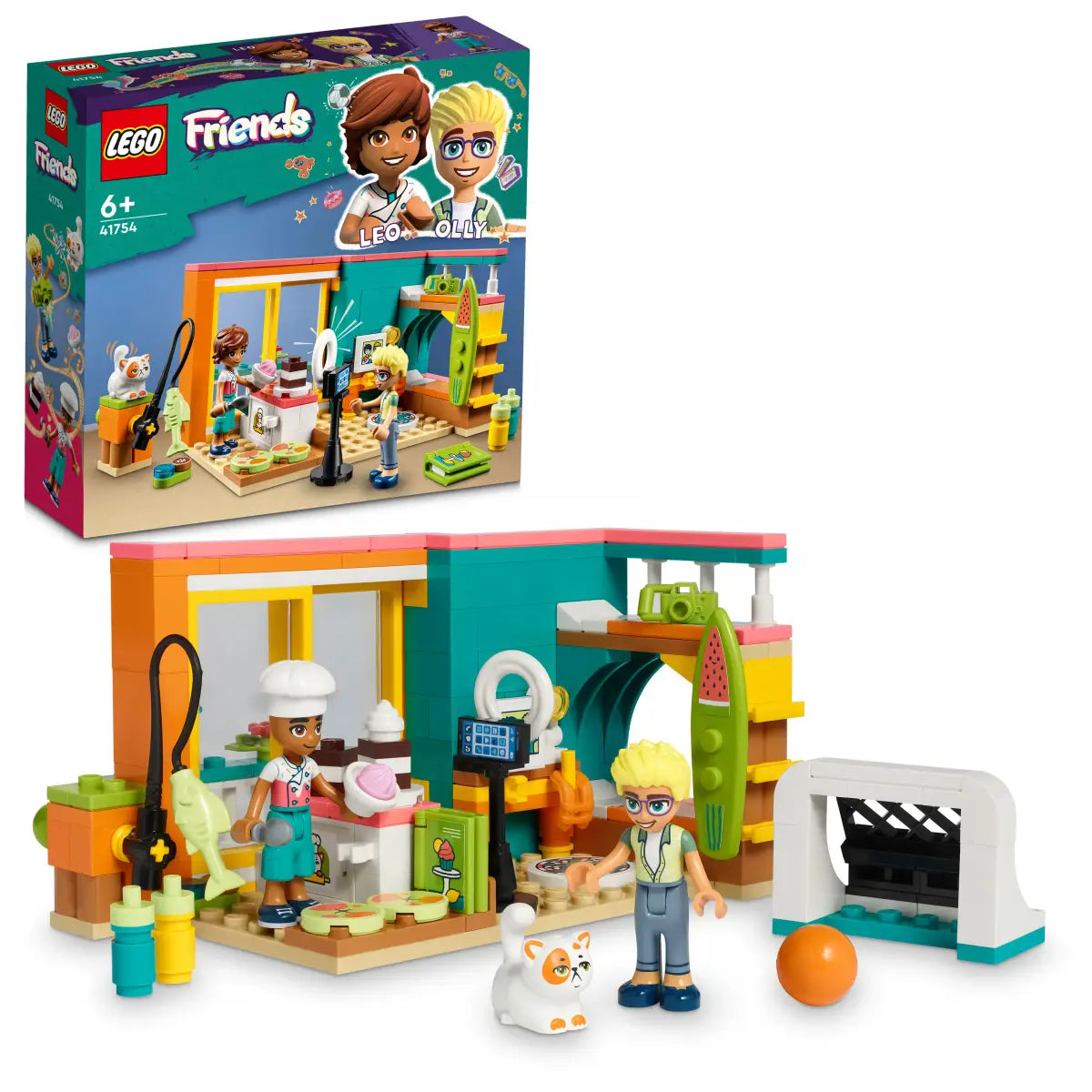 LEGO Friends 41754 Leo's Room 203 Pieces Building Toy set for Ages 6+ Years