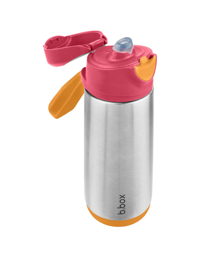 b.box 500ml Insulated Sport Spout Bottle for Kids – Stainless Steel Leak-Proof Hydration Bottle with Flip Lid | BPA-Free | 8 Color Variants