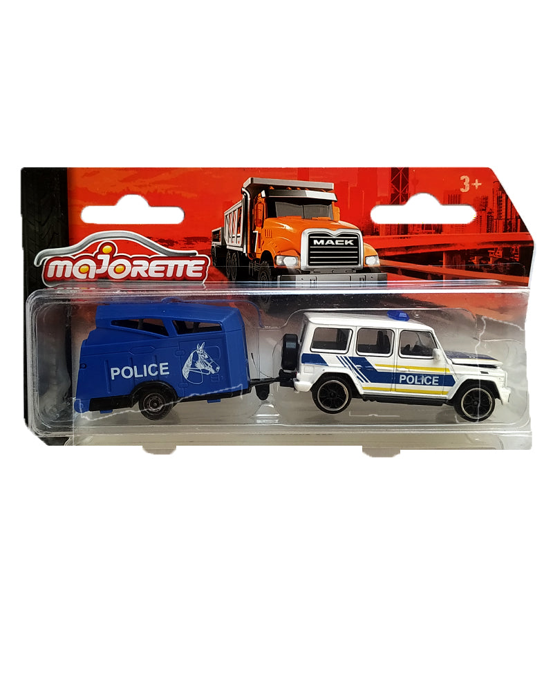 Majorette Trailer Series Die-Cast Vehicle Set - 6 Variants | Realistic Trailer Transporter Toys | High-Quality Metal & Plastic Construction