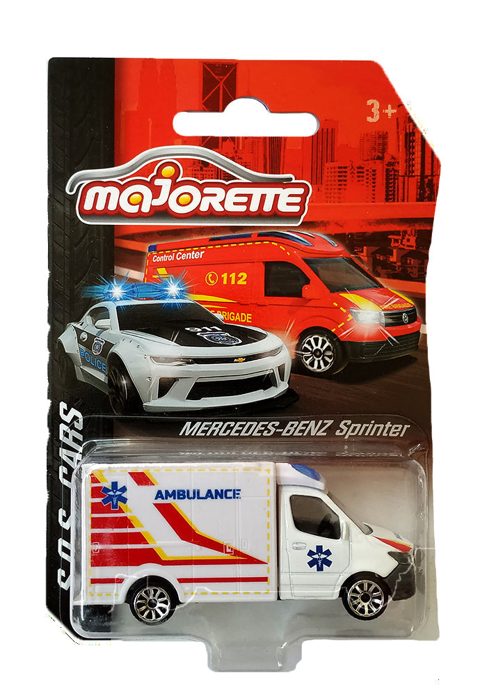 Majorette S.O.S Ambulance Mercedes-Benz Sprinter - Metal Die-Cast Emergency Vehicle (3+) main image 1