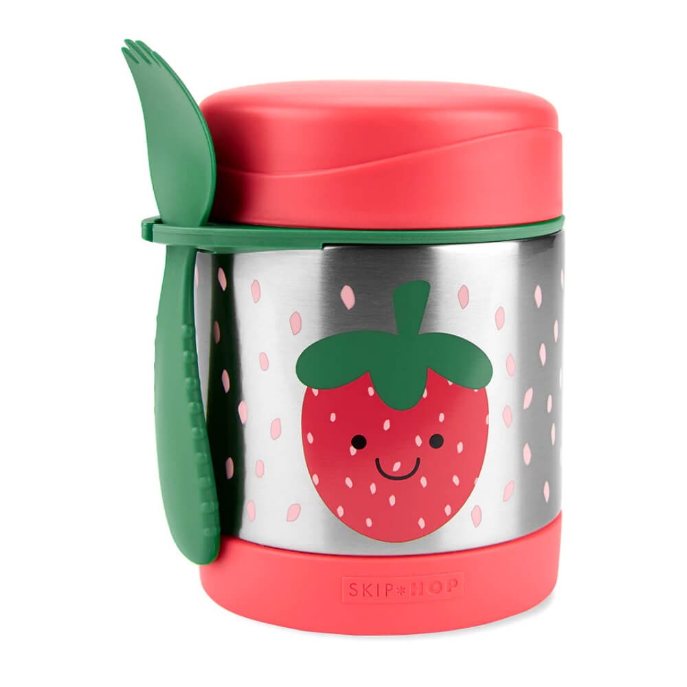 Skip Hop Spark Style Insulated Food Jar - 325ml | Keeps Food Cold for 5 Hours & Warm for 7 Hours, Includes Spork with Holder