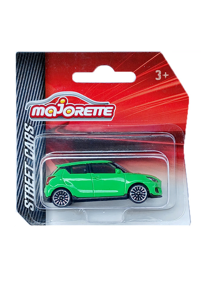Majorette Street Cars Suzuki Swift Sport | Officially Licensed Green Die-Cast Metal Toy Car, Realistic 1:64 Scale Model for Kids and Collectors Aged 3+