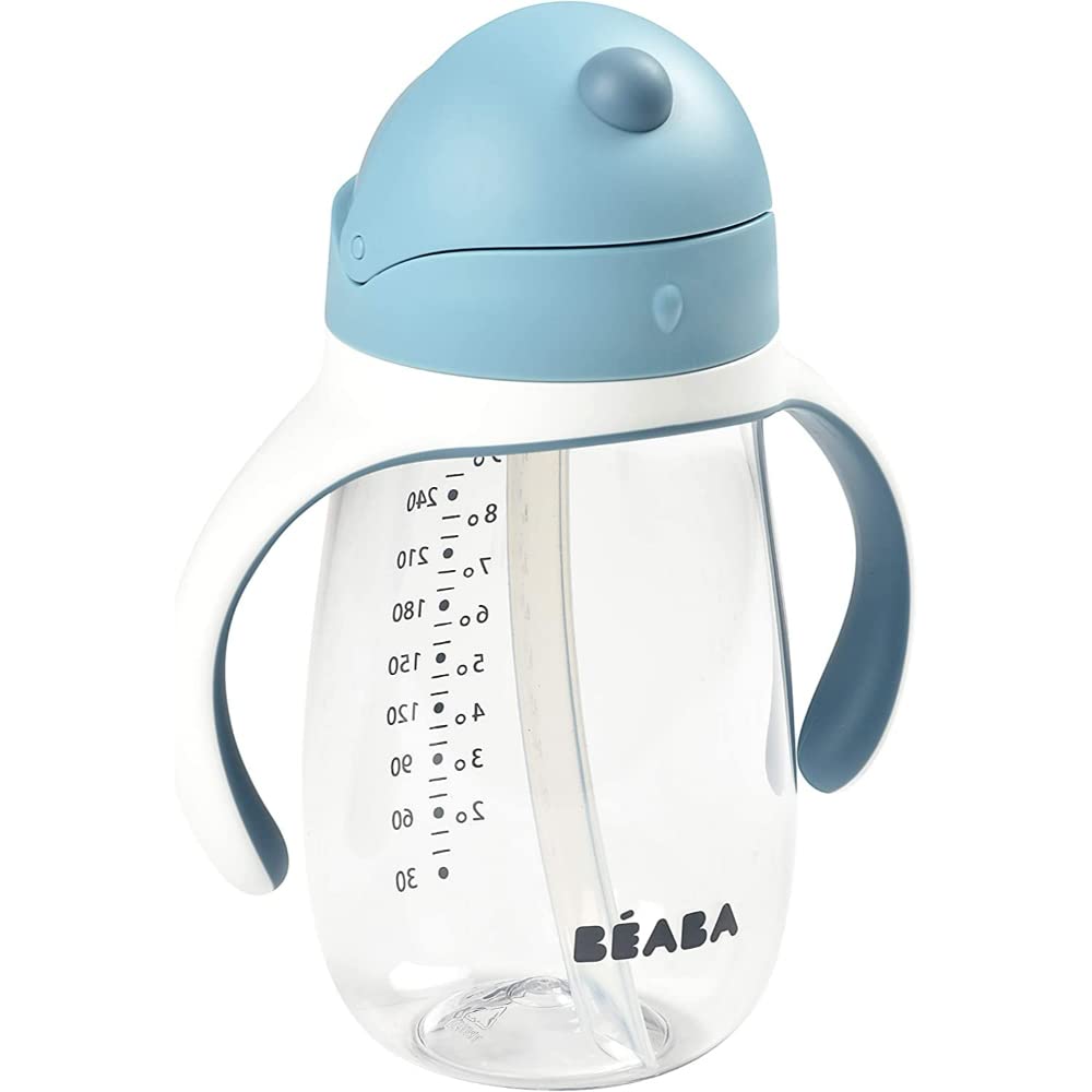 BEABA 2 in 1 Straw Cup & Sippy Cup For 8+ Months toddlers - 300ml