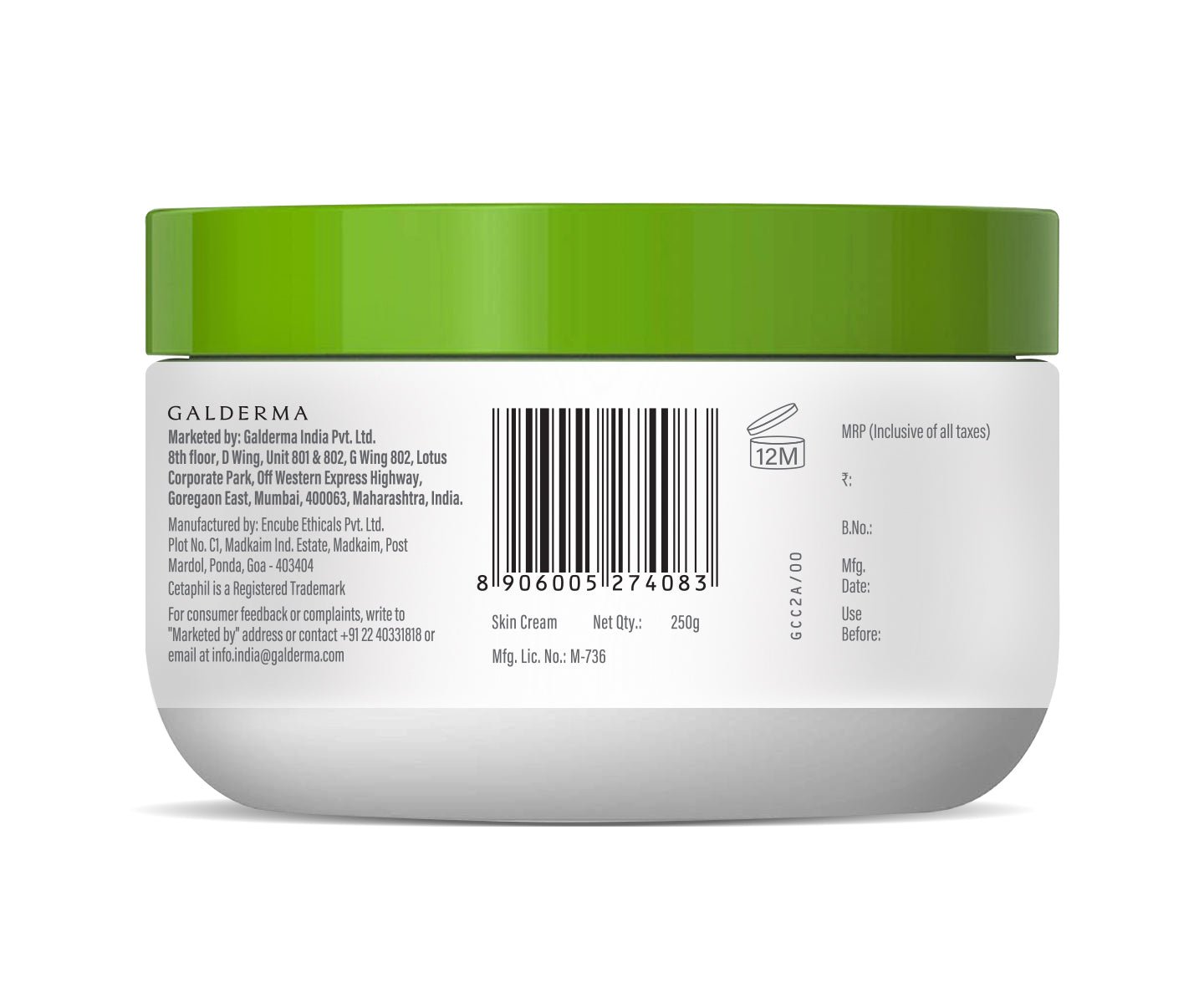 Cetaphil Moisturising Cream for Dry to Normal, Sensitive Skin - 250g