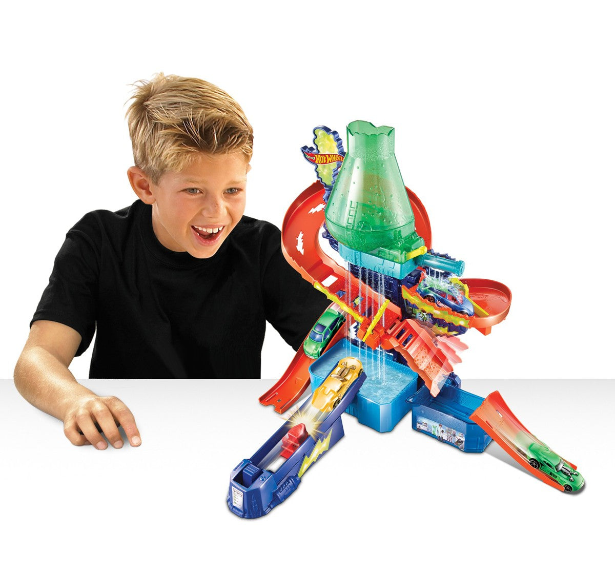 Hot Wheels City Color Shifters - Color Splash Science Lab - Color Changing Action Unassembled track set for 4+ years