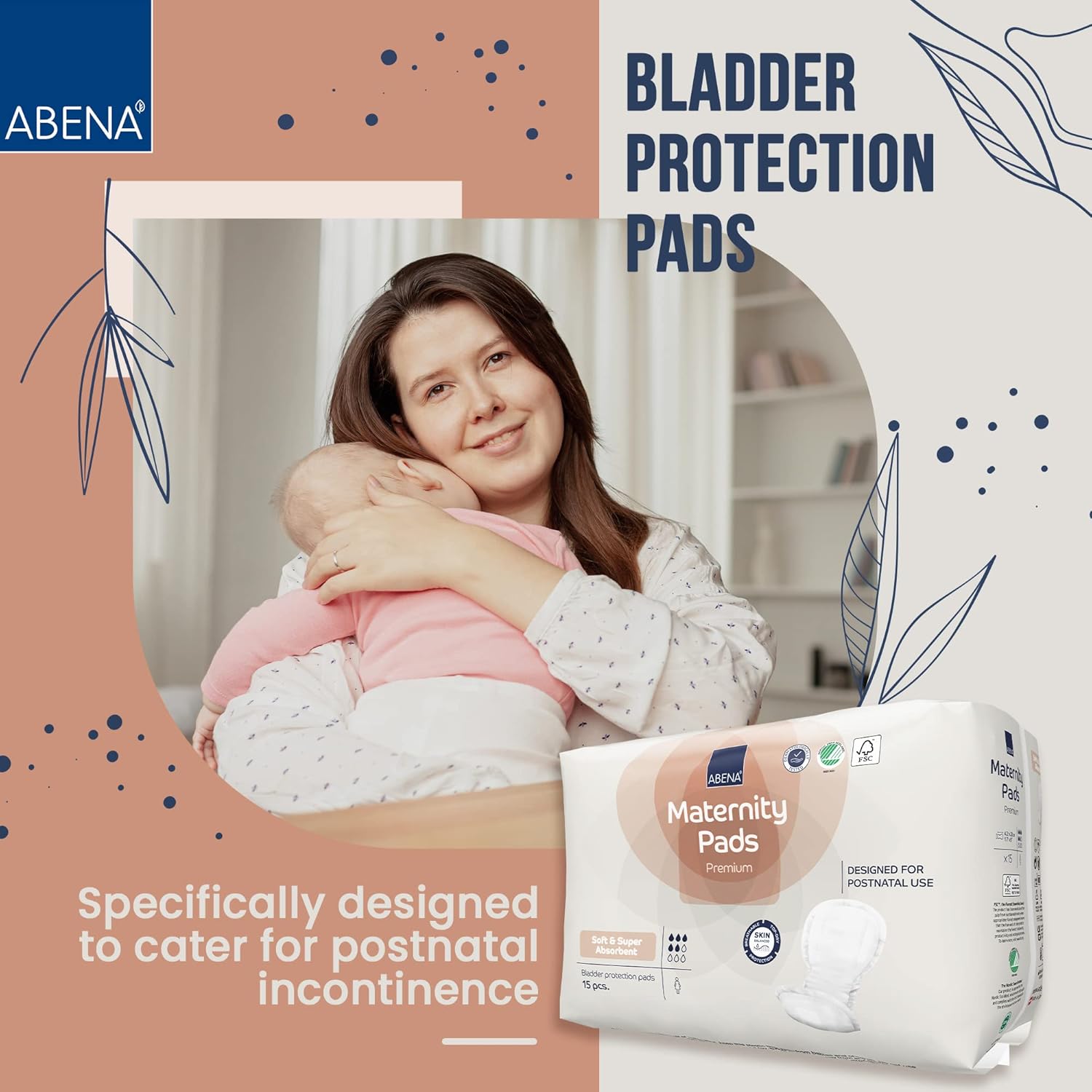 Bladder protection pads designed for comfort and absorbency, ideal for managing urinary incontinence