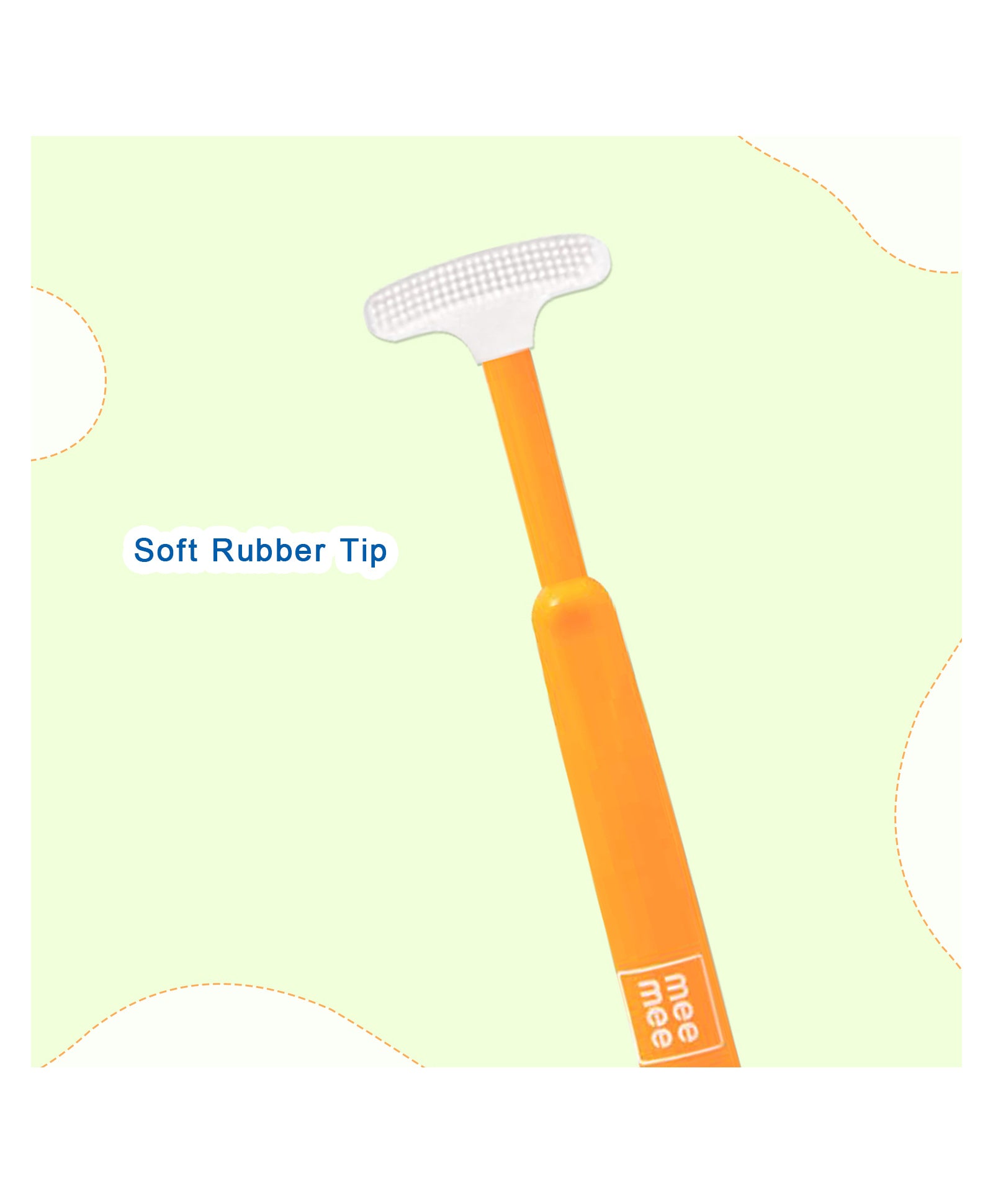 Mee Mee The Caring touch Gentle Tender Tongue Cleaner for 0+ months Special Small size (Color May vary)