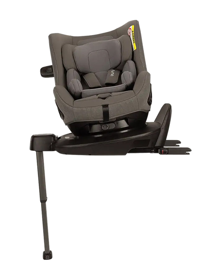 Nuna Pruu Baby Car Seat - Versatile 360° Rotation for Newborn to 5 Years - Granite