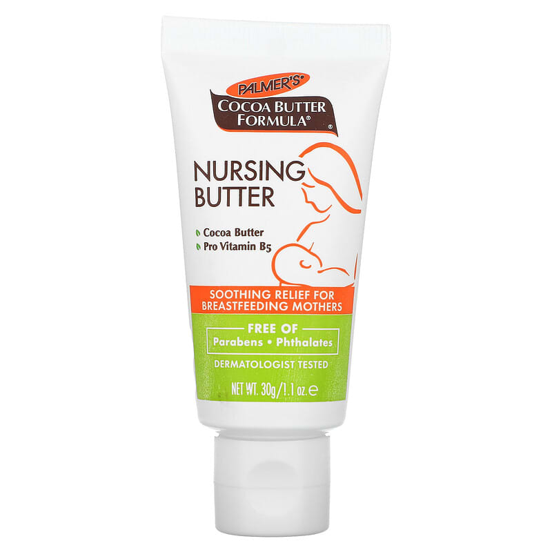 Palmer's Cocoa Butter Formula Nursing Butter – Soothing Nipple Cream for Breastfeeding Mothers with Pro-Vitamin B5 & Cocoa Butter | 30g Tube for Cracked & Sore Nipples