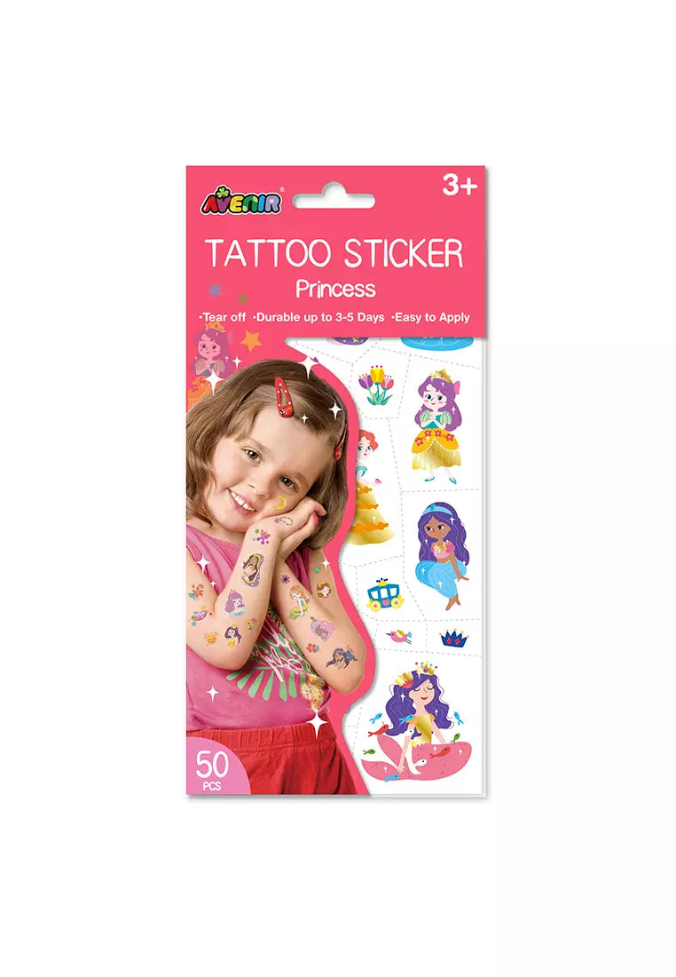 Avenir Tattoo Stickers – Durable 3-5 Days, Easy to Apply & Remove – Safe for Kids Ages 3+