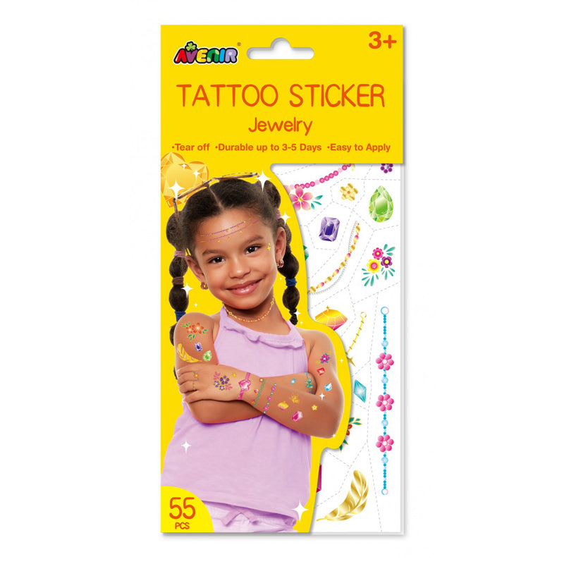 Avenir Tattoo Stickers – Durable 3-5 Days, Easy to Apply & Remove – Safe for Kids Ages 3+