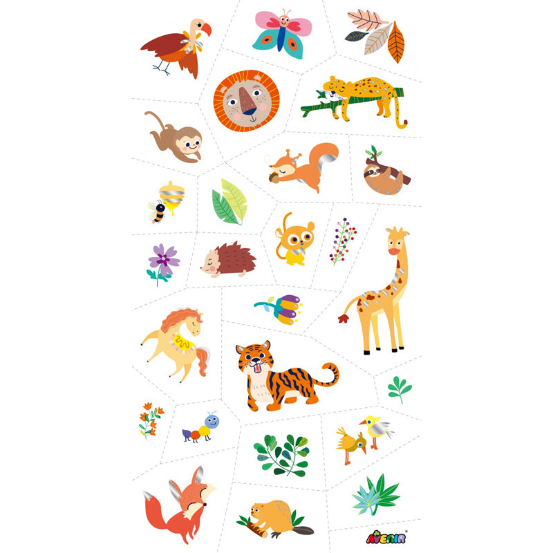 Avenir Tattoo Stickers – Durable 3-5 Days, Easy to Apply & Remove – Safe for Kids Ages 3+