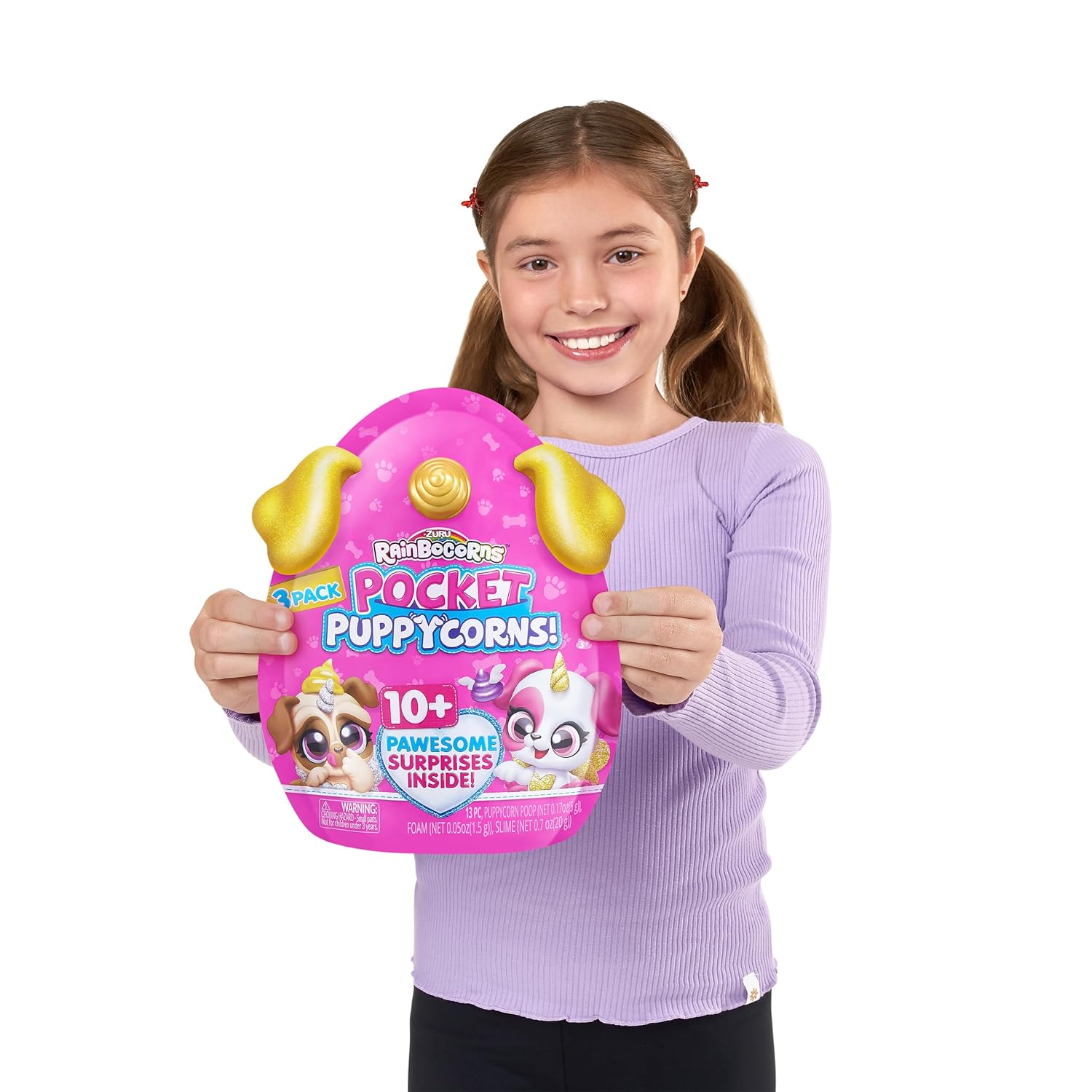 Zuru Rainbocorns Pocket Puppycorns - Over 10 Pawesome Surprises Inside! 13pc Set for Ages 3+