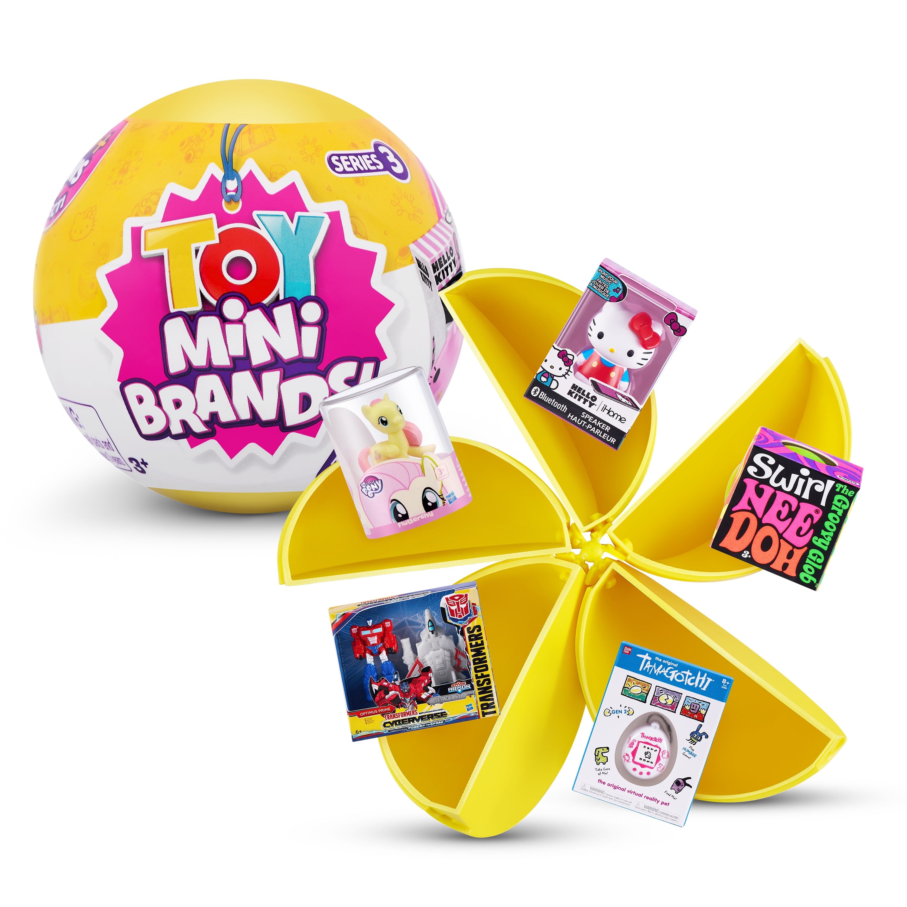 ZURU Toy Mini Brands Series 3 Capsule Ball - Unbox 5 Mystery Miniatures & Collect Rare Frozen Moments!
