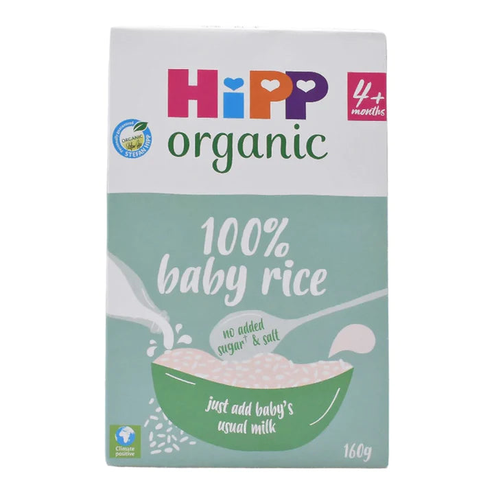 HiPP Organic Baby Rice for Weaning | Ideal First Food for Infants | 160g - MINIMEE KIDS