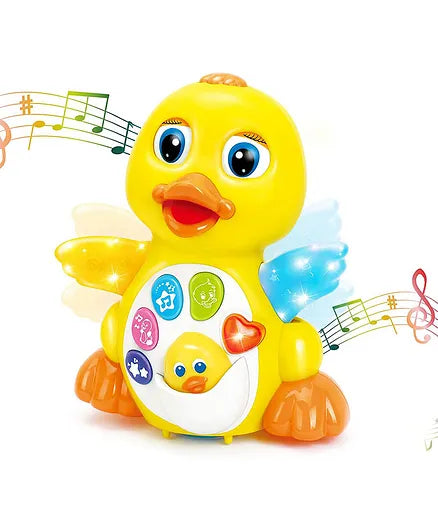 Hola Dancing Duck Sings Dances Light Up Infant Learning Musical Toy for Toddlers