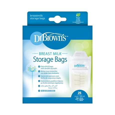 Dr Brown's Breast Milk Storage Bags pre-sterilized - 25*180ml