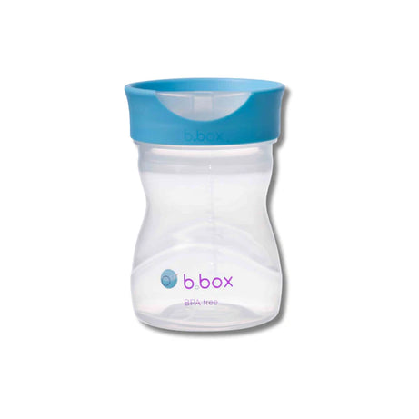 B.BOX easy free flow drinking Training Cup for 12+ Months | Blueberry Blue - 240ml - MINIMEE KIDS