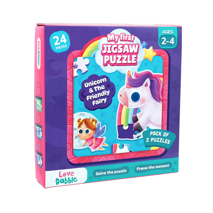 My First Jigsaw Puzzle - Unicorn & The Friendly Fairy - MINIMEE KIDS