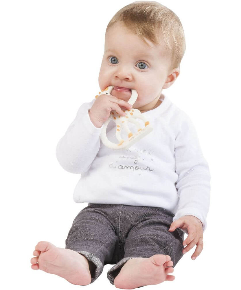 Sophie La Girafe So'pure Teething Ring Teether for Infants 0+ Months - MINIMEE KIDS