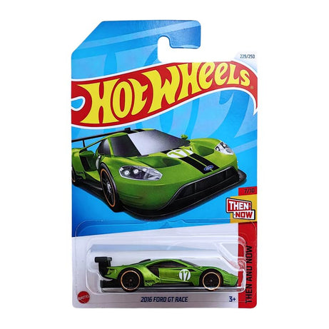 Hot Wheels 2016 Ford GT Race - Then and Now Series (229/250) Diecast Car for Ages 3+