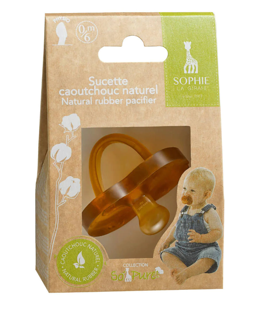 Sophie La Girafe So’pure Natural rubber pacifier for 0-6 & 6-18 Months - MINIMEE KIDS
