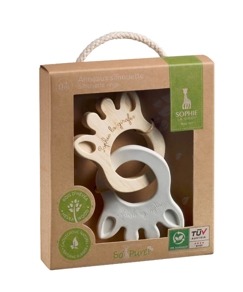 Sophie La Girafe Silhouette rings So'pure Teether for Infants 0+ Months - MINIMEE KIDS