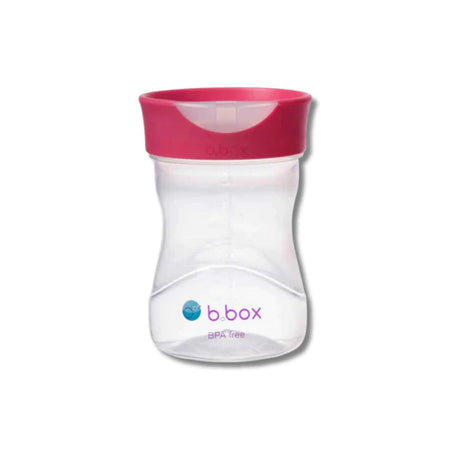 B.BOX easy free flow drinking Training Cup for 12+ Months | Raspberry Pink - 240ml - MINIMEE KIDS