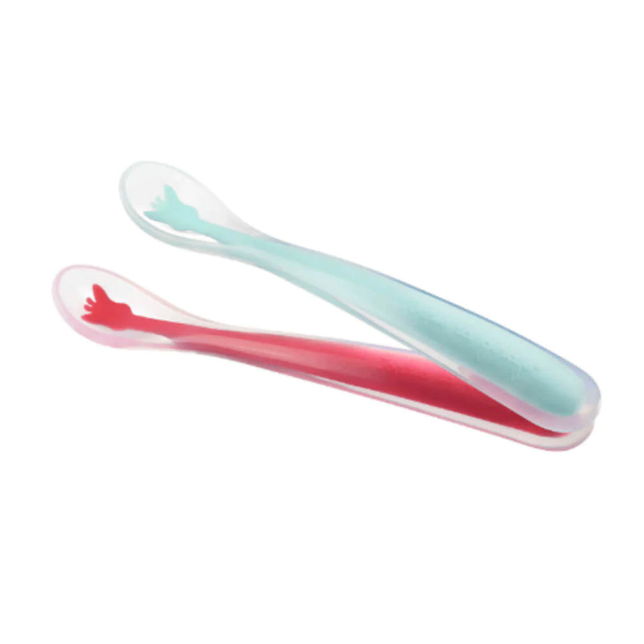 Sophie La Girafe Soft silicon spoons - Pack of 2 - MINIMEE KIDS