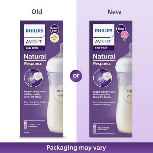 Philips Avent Natural Response Baby Feeding Bottle 330ml / 11oz (6M+, Flow 4 Fast) — Single Pack (SCY906/01) - MINIMEE KIDS
