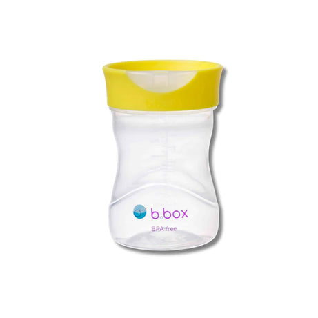 B.BOX easy free flow drinking Training Cup for 12+ Months | Lemon Yellow - 240ml - MINIMEE KIDS