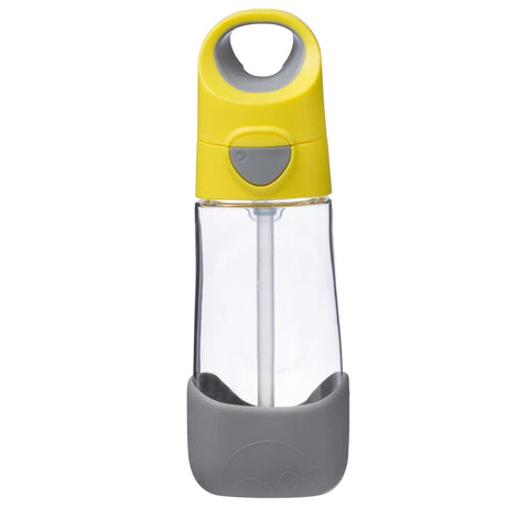 B.Box Tritan Straw Drink bottle - Lemon Sherbet Yellow Grey - 450ml - MINIMEE KIDS