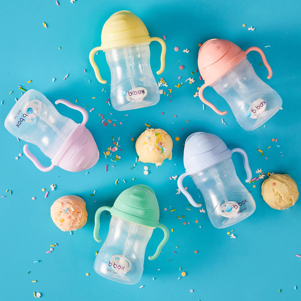 B.BOX Unique Weighted Straw Sippy Cup for 6-12 months kids | 240ml - MINIMEE KIDS