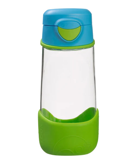 b.box Tritan Sport Spout Drink Bottle 450ml Ocean Breeze Blue Green - MINIMEE KIDS