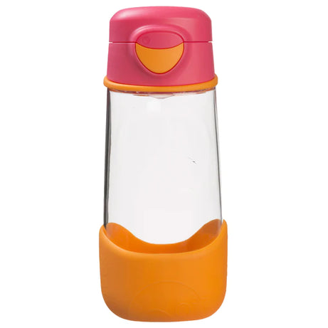 b.box Tritan Sport Spout Drink Bottle 450ml Strawberry Shake Pink Orange - MINIMEE KIDS