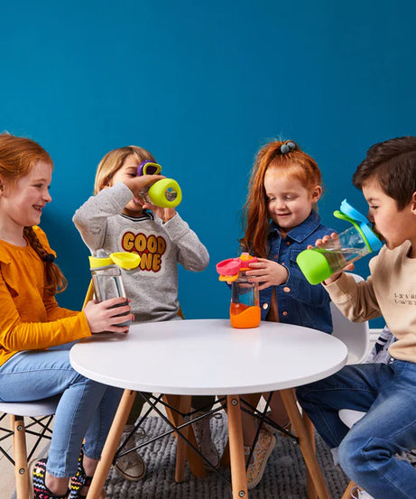 b.box Tritan Sport Spout Drink Bottle 450ml Ocean Breeze Blue Green - MINIMEE KIDS