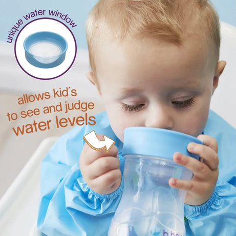 B.BOX easy free flow drinking Training Cup for 12+ Months | Blueberry Blue - 240ml - MINIMEE KIDS