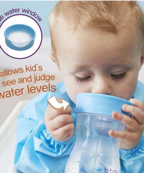 B.BOX easy free flow drinking Training Cup for 12+ Months | Blueberry Blue - 240ml - MINIMEE KIDS