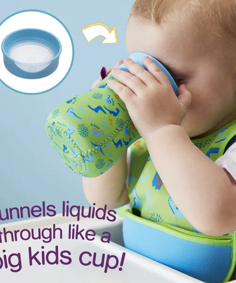 B.BOX easy free flow drinking Training Cup for 12+ Months | Blueberry Blue - 240ml - MINIMEE KIDS