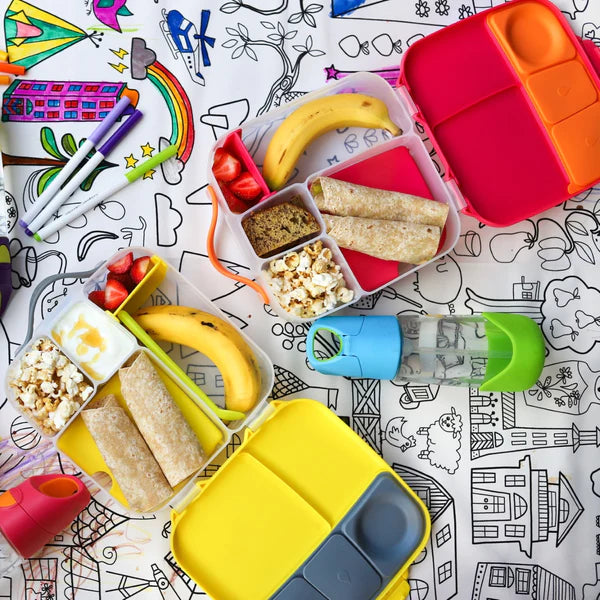 b.box Mini Lunchbox-Lemon Sherbet Yellow Grey - MINIMEE KIDS